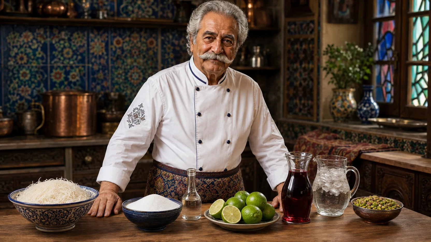 Faloodeh Shirazi — ingredient table