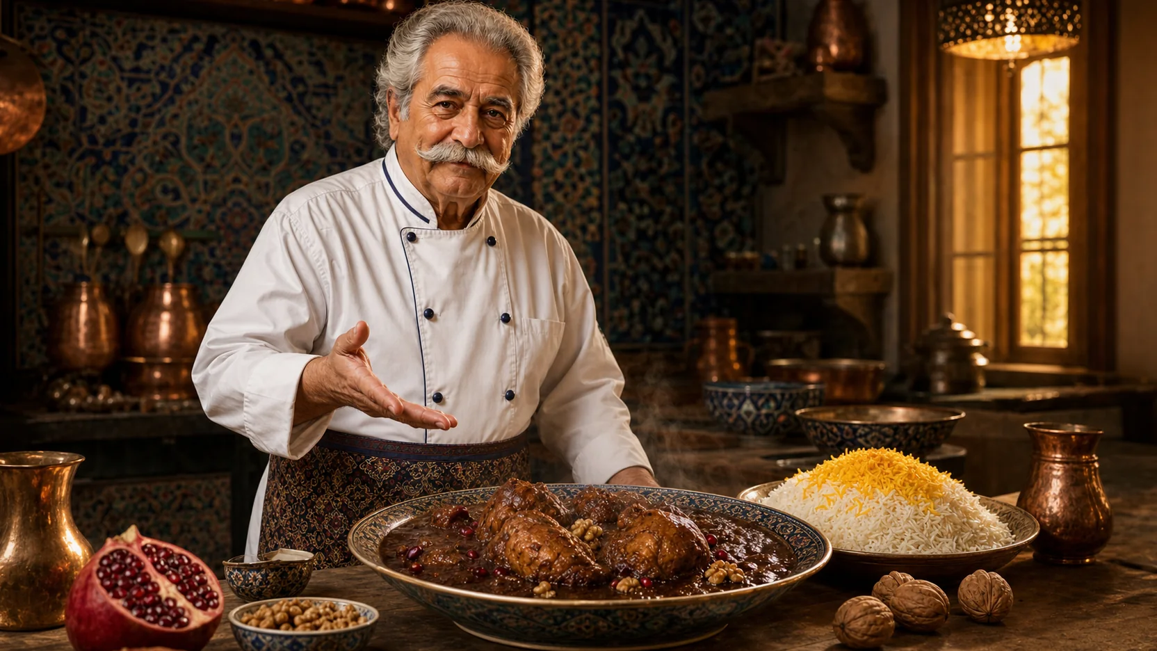 Fesenjan — finished dish