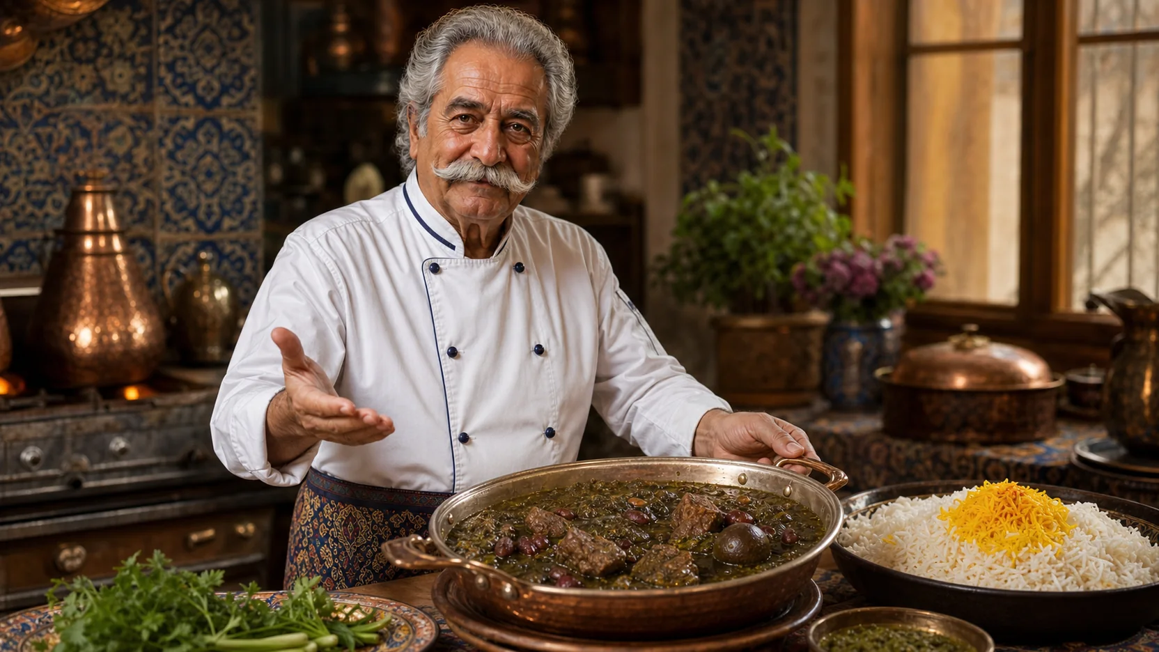 Ghormeh Sabzi — finished dish