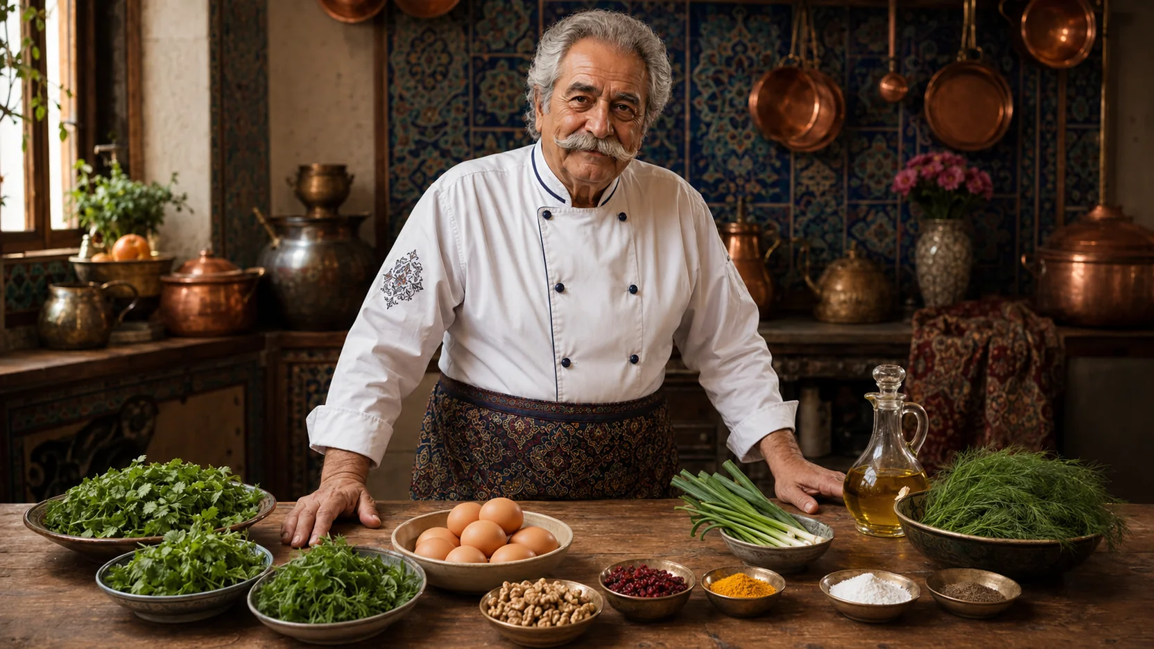 Kuku Sabzi — ingredient table
