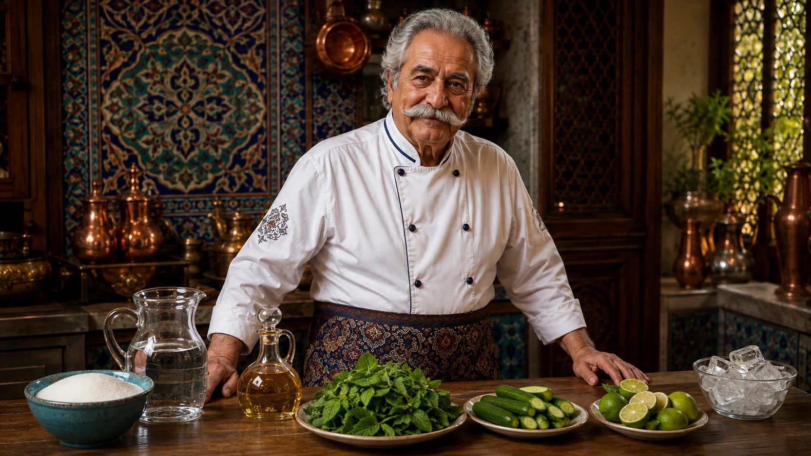Sharbat-e Sekanjabin — ingredient table