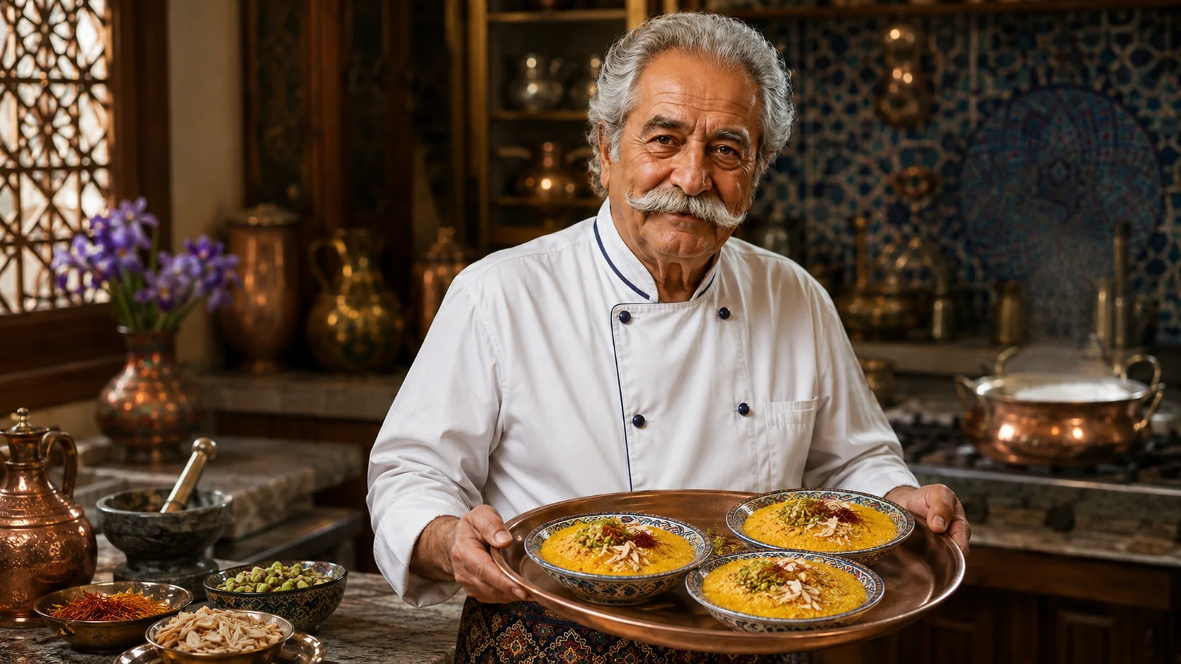 Sholeh Zard — finished dish