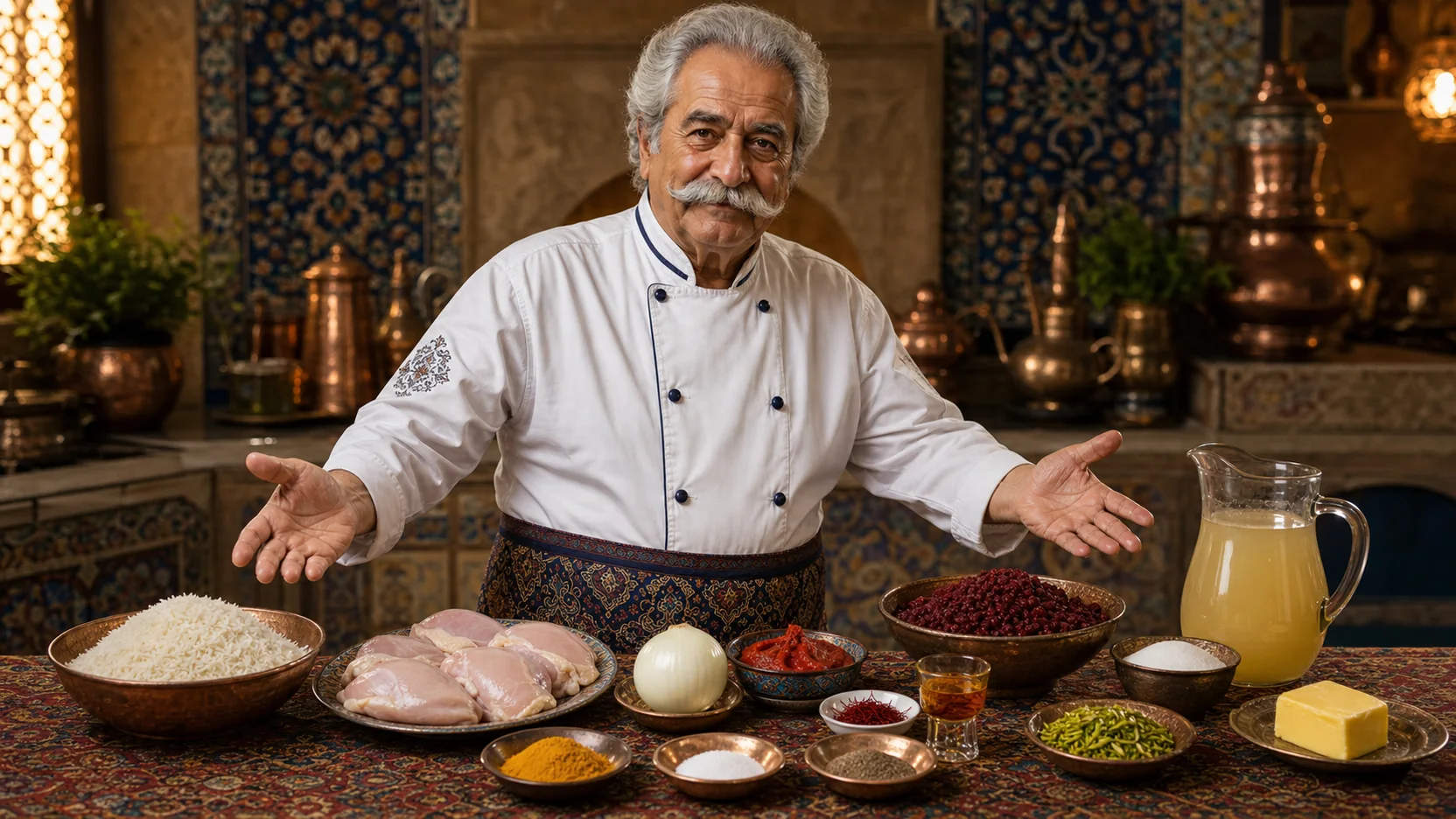 Zereshk Polo ba Morgh — ingredient table